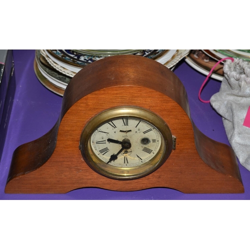 456 - Vintage wooden cased clock