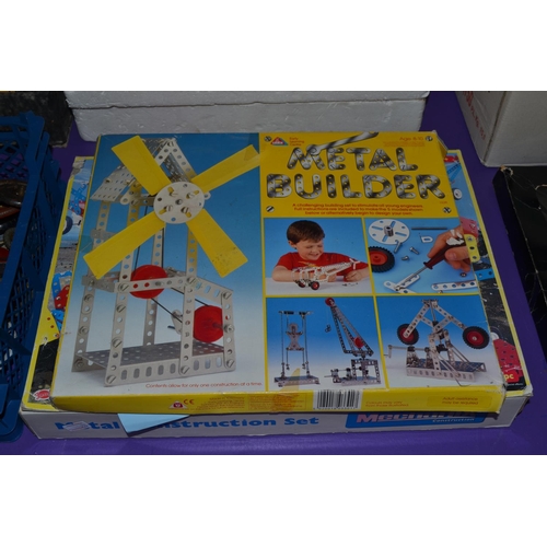 516 - 3 boxed Meccano type construction kits