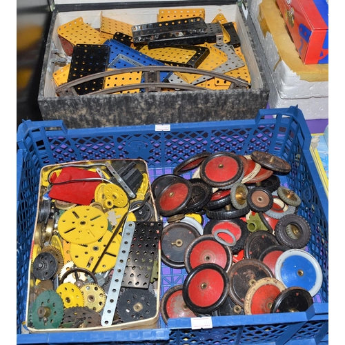 517 - 2 crates of vintage Meccano items