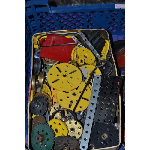 517 - 2 crates of vintage Meccano items