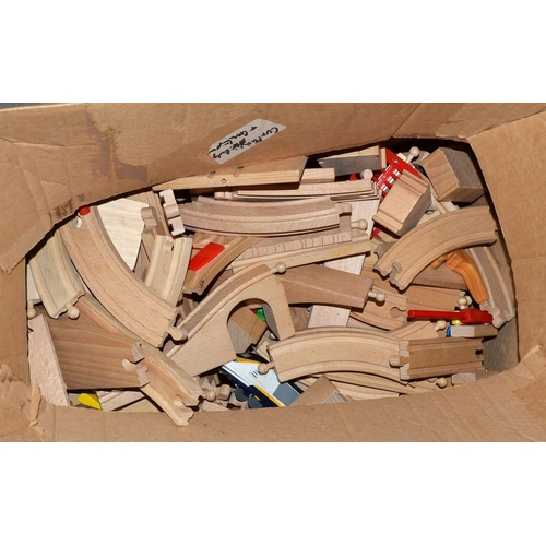 519 - Large box of Brio to include some local pieces (Swindon station)