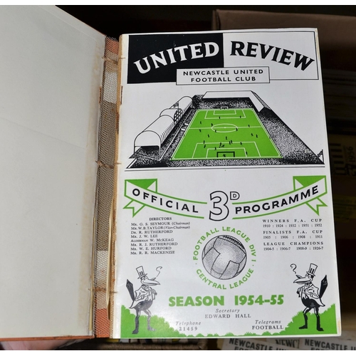 552 - A collection of Newcastle United football programmes from c.1954 to 2002