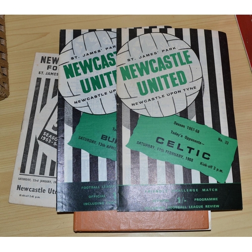 552 - A collection of Newcastle United football programmes from c.1954 to 2002