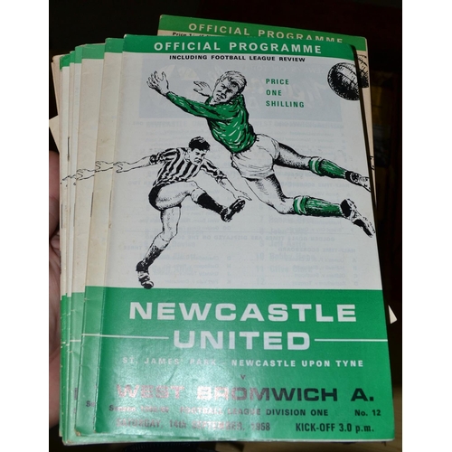 552 - A collection of Newcastle United football programmes from c.1954 to 2002