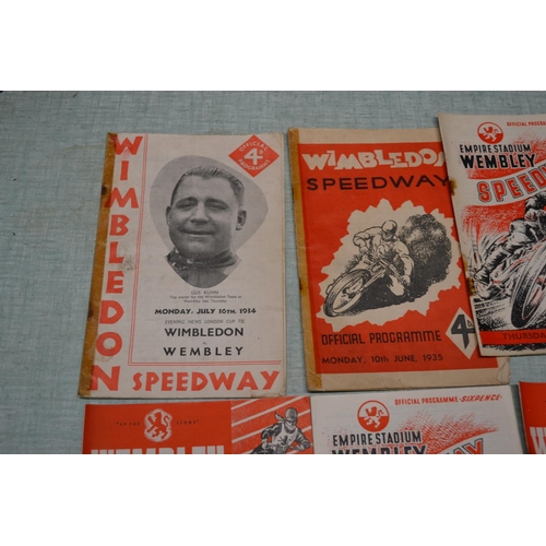 555 - A collection of pre-1952 Speedway programmes