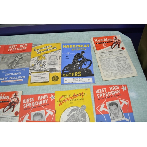 557 - A collection of 1953 Speedway programmes