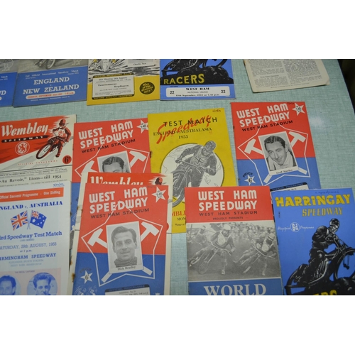 557 - A collection of 1953 Speedway programmes