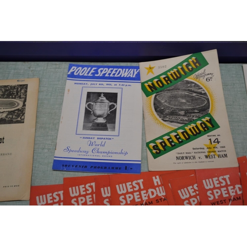 557 - A collection of 1953 Speedway programmes