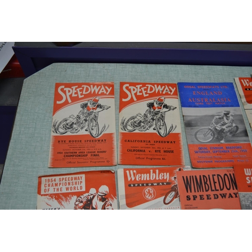 559 - A collection of 1954 Speedway programmes