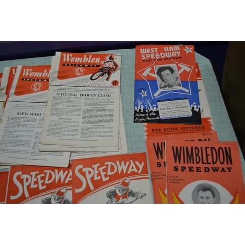 559 - A collection of 1954 Speedway programmes