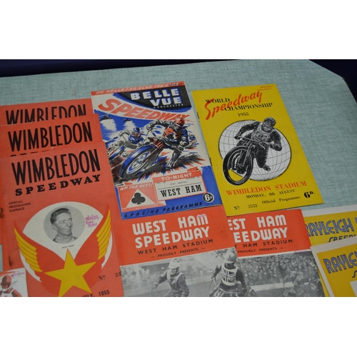 560 - A collection of 1955 Speedway programmes