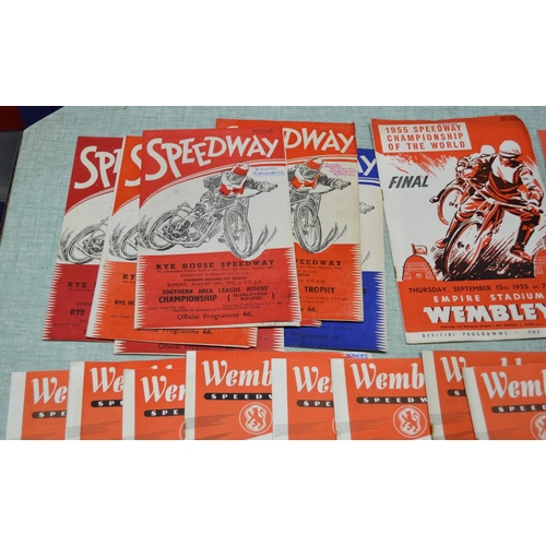 560 - A collection of 1955 Speedway programmes