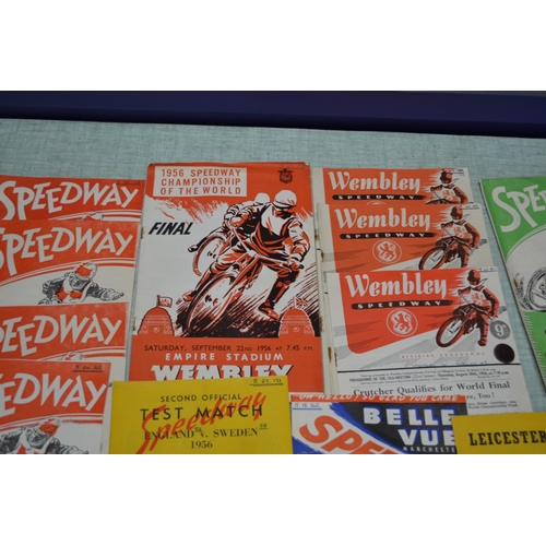 561 - A collection of 1956 Speedway programmes