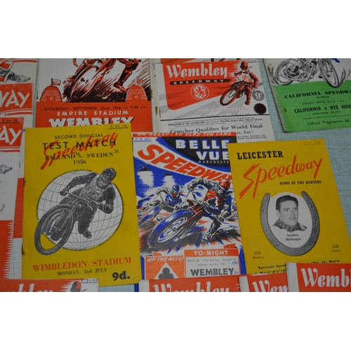 561 - A collection of 1956 Speedway programmes