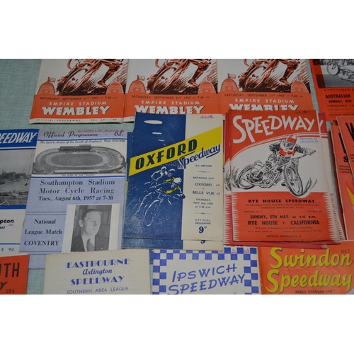 562 - A collection of 1957 Speedway programmes