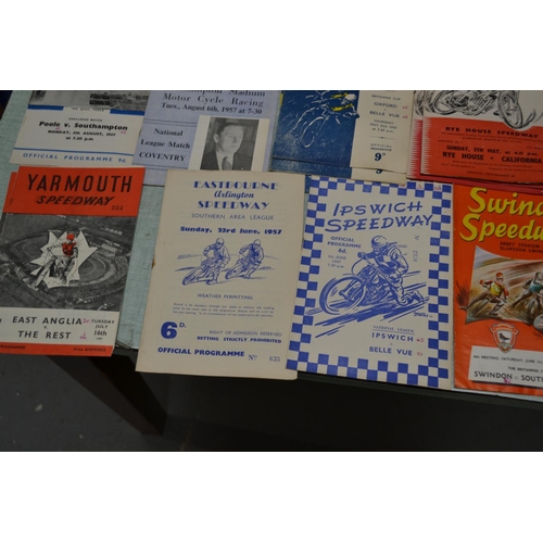 562 - A collection of 1957 Speedway programmes