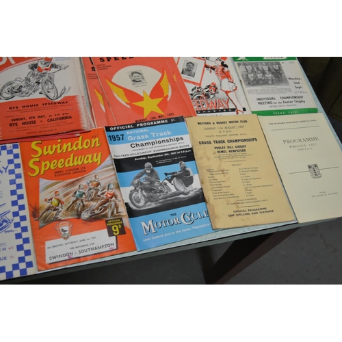 562 - A collection of 1957 Speedway programmes