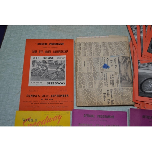 563 - A collection of 1958 Speedway programmes