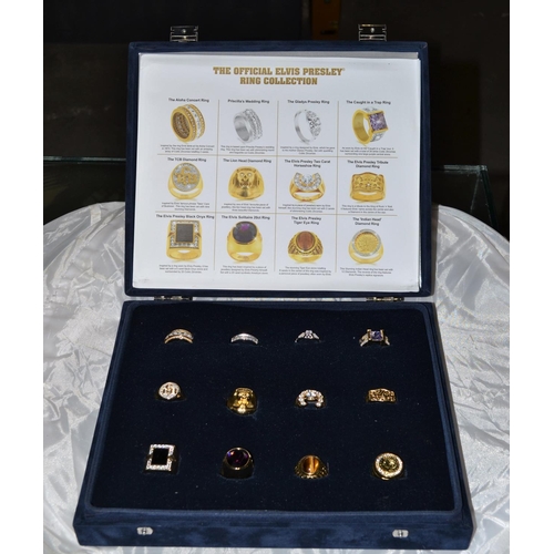 606 - The Official Elvis Presley ring collection in box