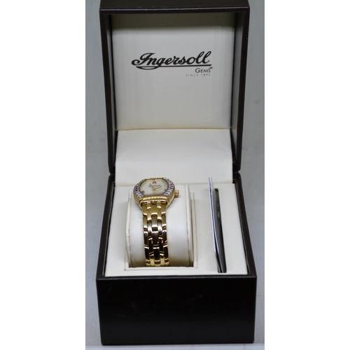 620 - Ingersoll Gems - Boxed ladies watch with Mother of Pearl face