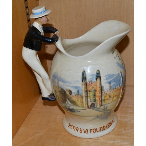 681 - Crown Devon Fieldings musical jug 