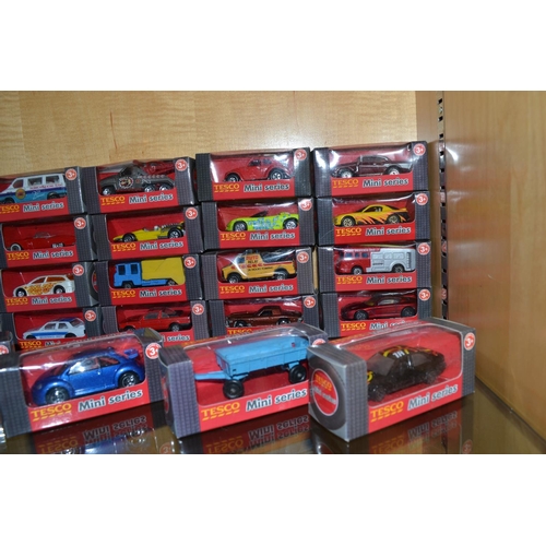 722 - 34 Tesco Mini- Series cars in boxes