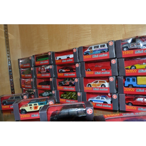 722 - 34 Tesco Mini- Series cars in boxes