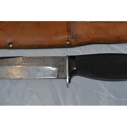 735 - G Wostenholm I XL Bowie Knife in sheath