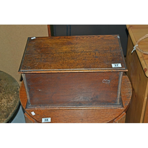 37 - Vintage Oak box