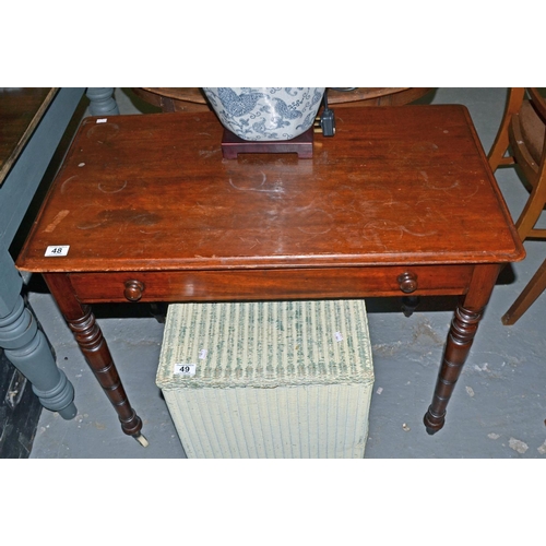 48 - Victorian side table with drawer