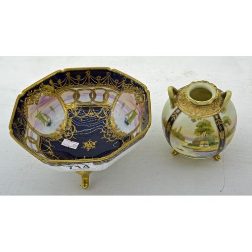 714 - 2 pieces of Noritake porcelain