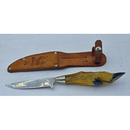 716 - Vintage deer hoof knife