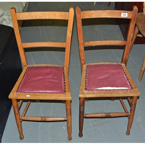 72 - Pair of Bedroom chairs