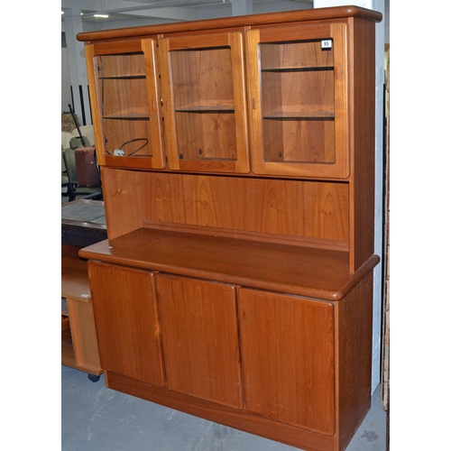 85 - Danish made Retro mid-century 2 piece dresser and display cabinet