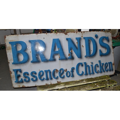 241 - A large enamel sign 