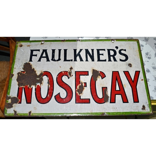 242 - A vintage enamel sign 