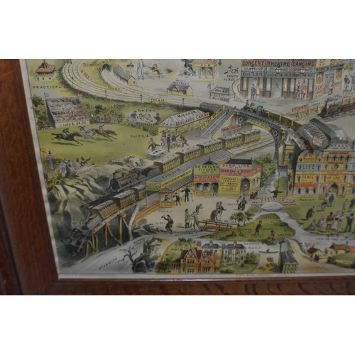 270 - Rare early 20th century railway and religious poster 