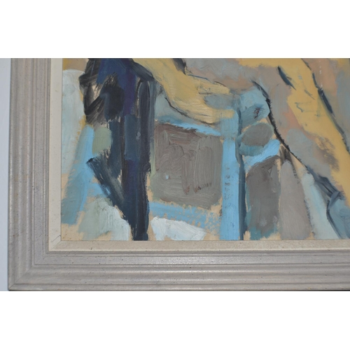 278 - A large impressionist oil on board of a female nude signed Patsy Cyriax