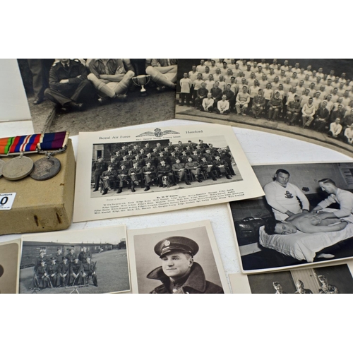 340 - WW2 RAF long service medal group to 514842 Flight Sgt R.F.Milner with a large quantity of associated... 