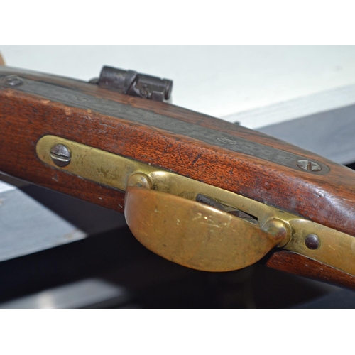 345 - A rare 1864 Joslyn M1864 Rimfire Carbine Rifle - laterly converted to a shotgun for export to Africa