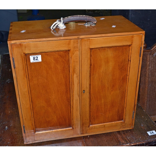 82 - A vintage tabletop side cabinet