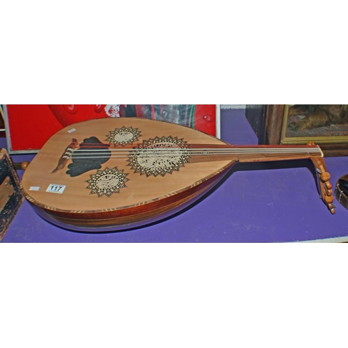 117 - A wooden Lute