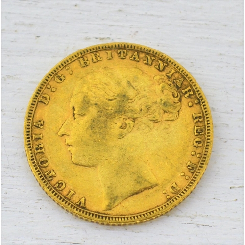 552 - A Victorian St George full gold sovereign coin - 1876 London Mint