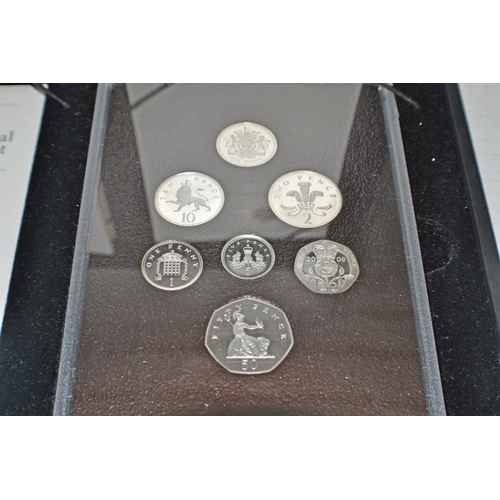 561 - Royal Mint 2008 emblems of Britain silver proof coin set in box with papers