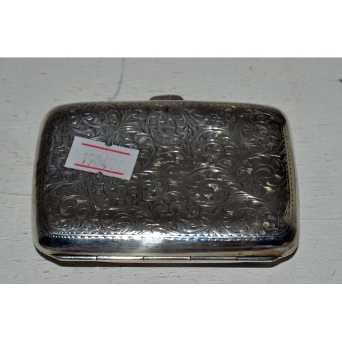 647 - A silver cigarette case - Birmingham 1923