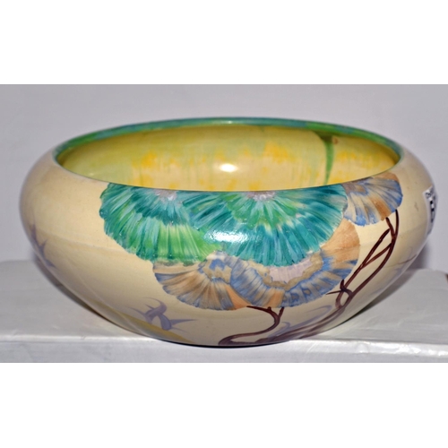 653 - A Clarice Cliff fruit bowl in the Aurea pattern