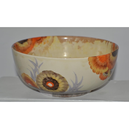 656 - A Clarice Cliff fruit bowl in the Rodanthe pattern