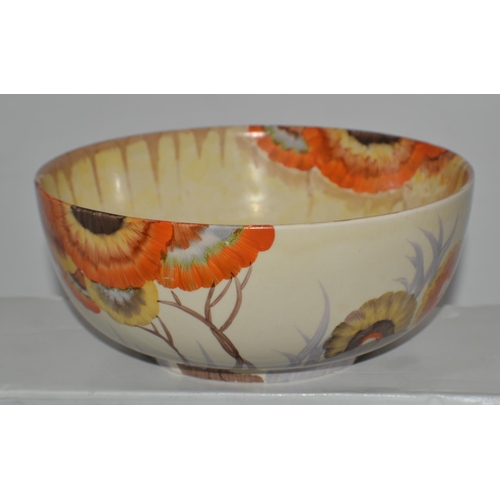 656 - A Clarice Cliff fruit bowl in the Rodanthe pattern