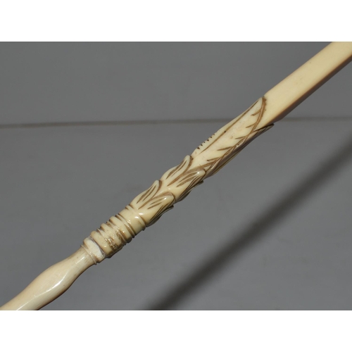 723 - An antique Ivory walking cane