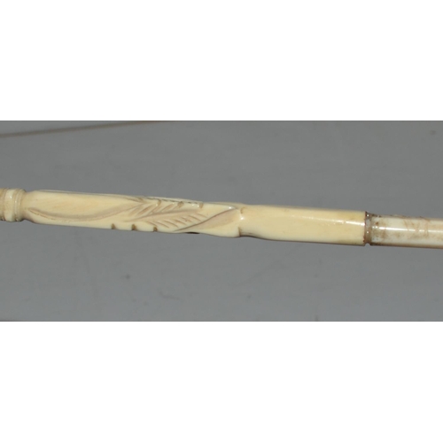 723 - An antique Ivory walking cane